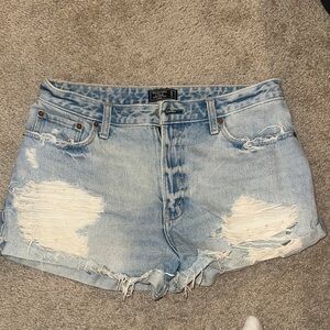 Abercrombie & Fitch Light Blue Jean Shorts